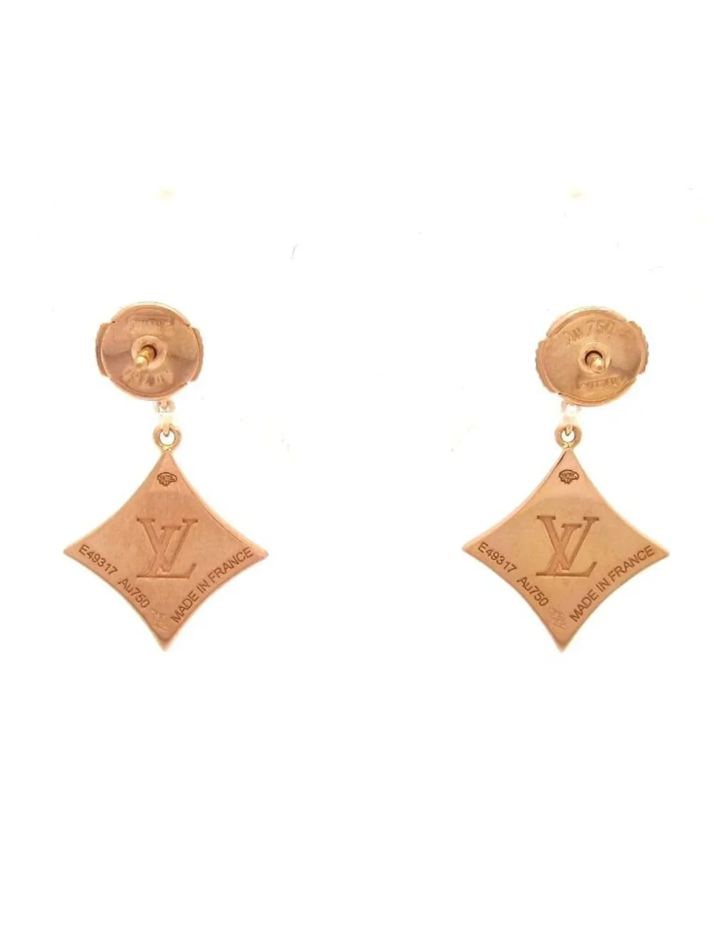 Louis Vuitton Earrings Star Blossom 18k Pink Gold White Diamond